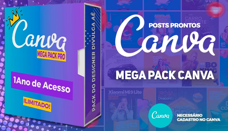 Pack Canva 1000 arquivo editável
